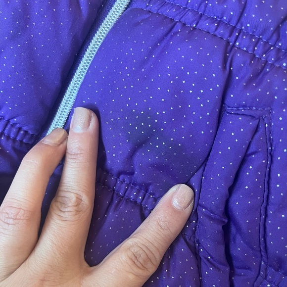 Purple Hooded Puffer Jacket - Picture 5 of 6